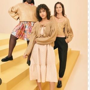 Kika VargasX Target Textured Empire Waist MIDI Dress